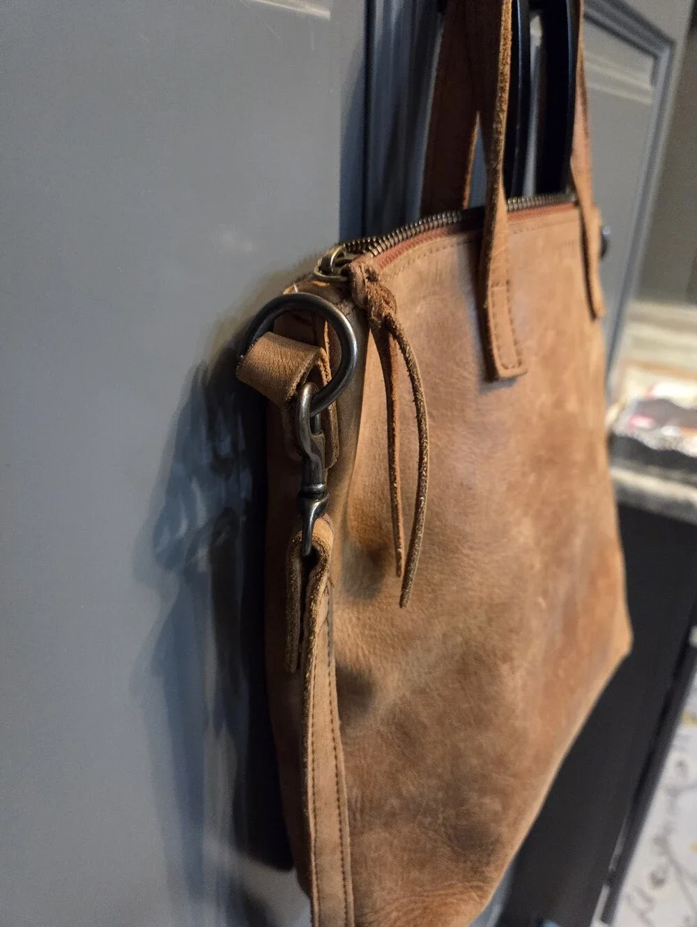 ABLE Crossbody Leather Tote